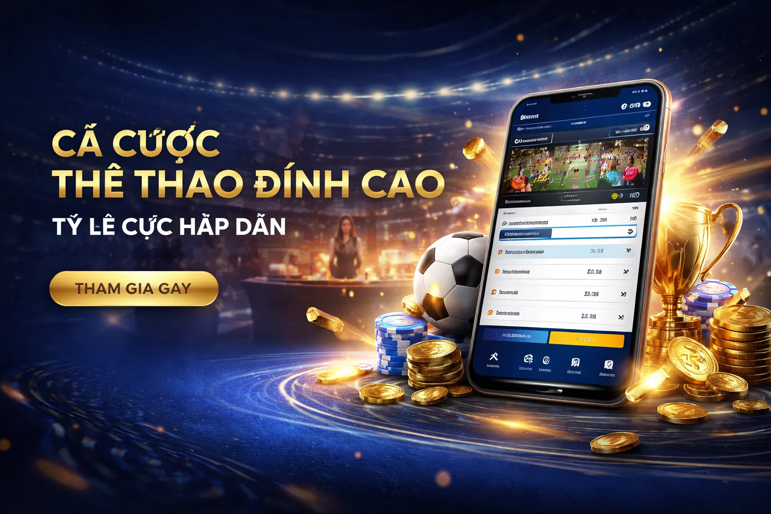 Nhóm người hâm mộ thể thao ăn mừng chiến thắng với logo 2e bet